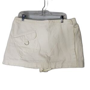 Victorias Secret White Denim Skort Womens Plus Size 16